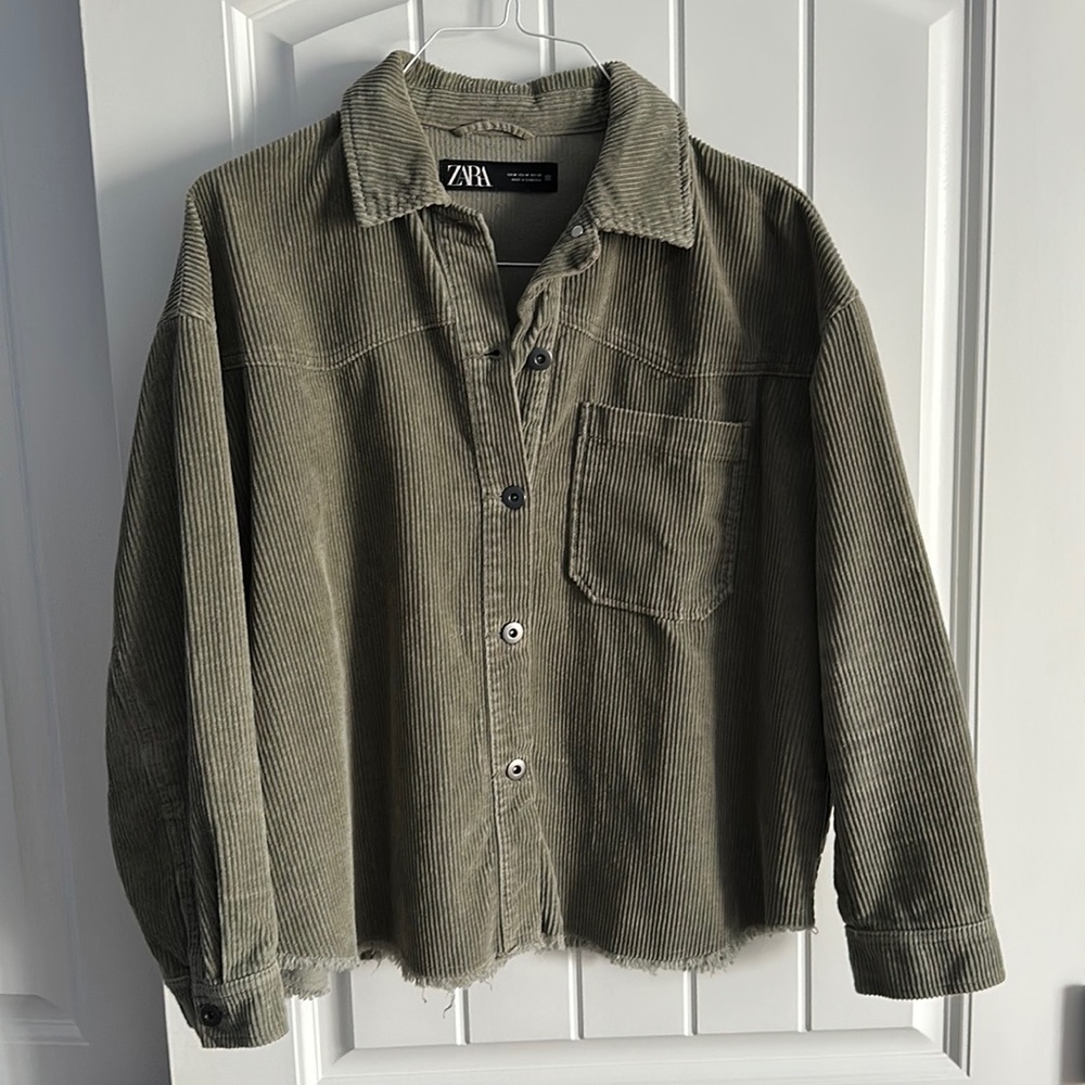ZARA Corduroy Top